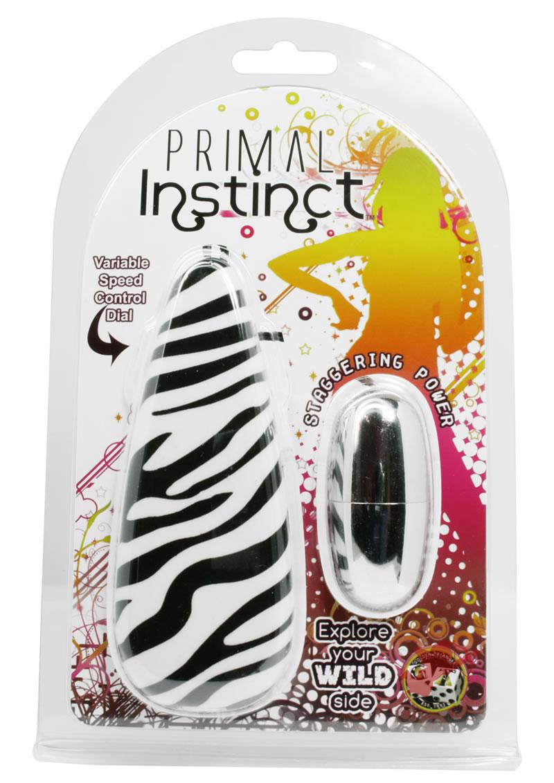 Primal Instinct Bullet With Zebra Remote