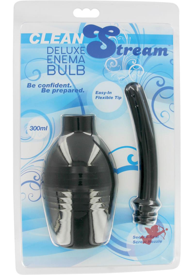 Clean Stream Deluxe Enema Bulb Black 300 ML