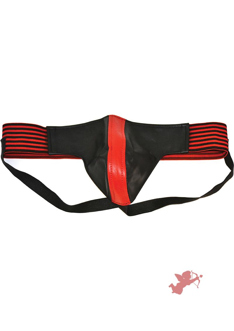 Rouge Jock With Strips Xl Red Blk