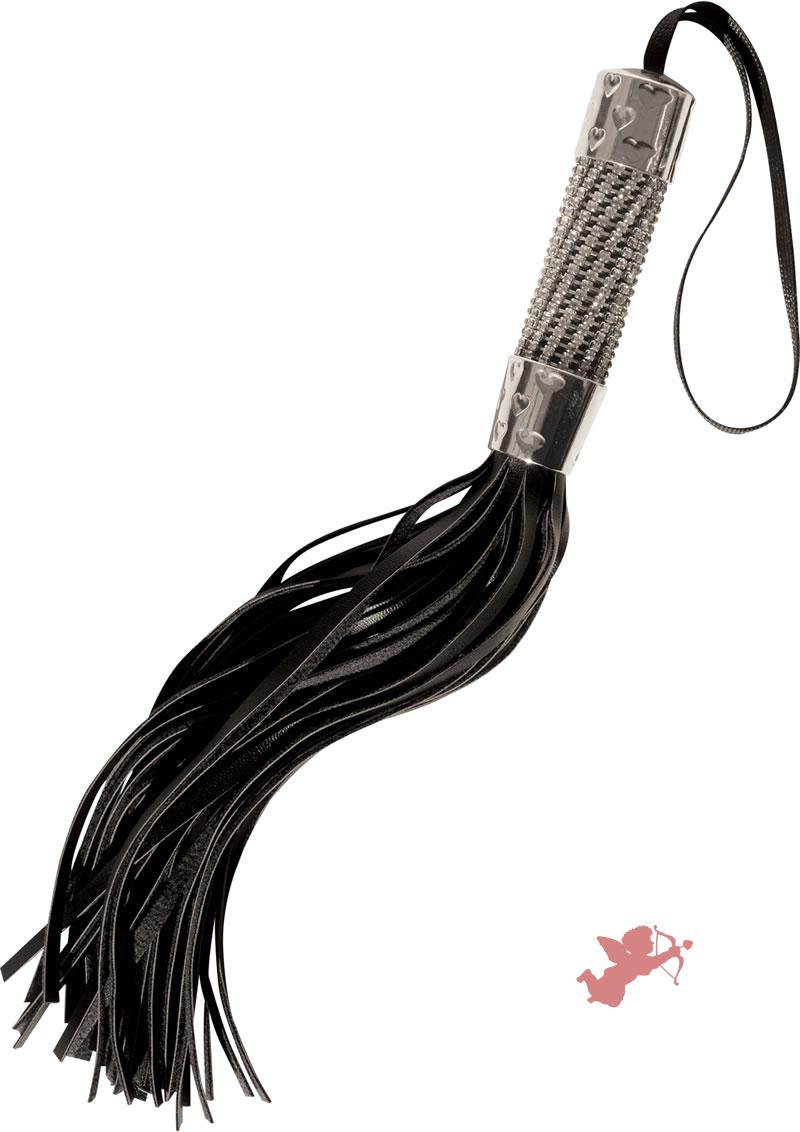 Midnight Bling Flogger Black And Silver