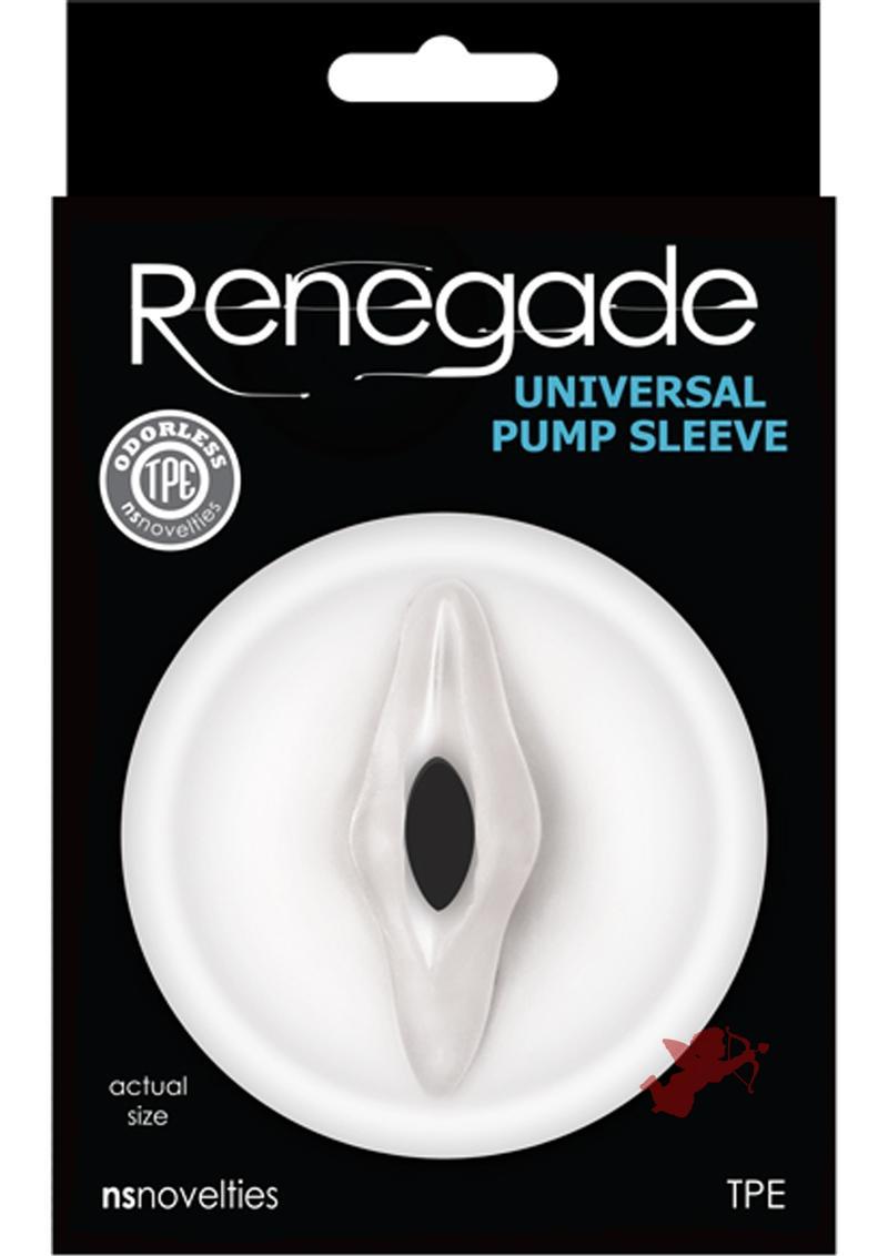 Renegade Universal Pump Sleeve Accessory Vagina Clear