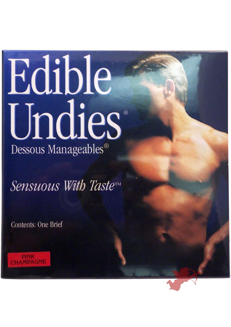 Edible Undies Male Pink Champagne