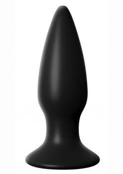 Anal Fantasy Elite Small Rechargeable Anal Plug Vibrating USB Waterproof Black 4.3 Inch