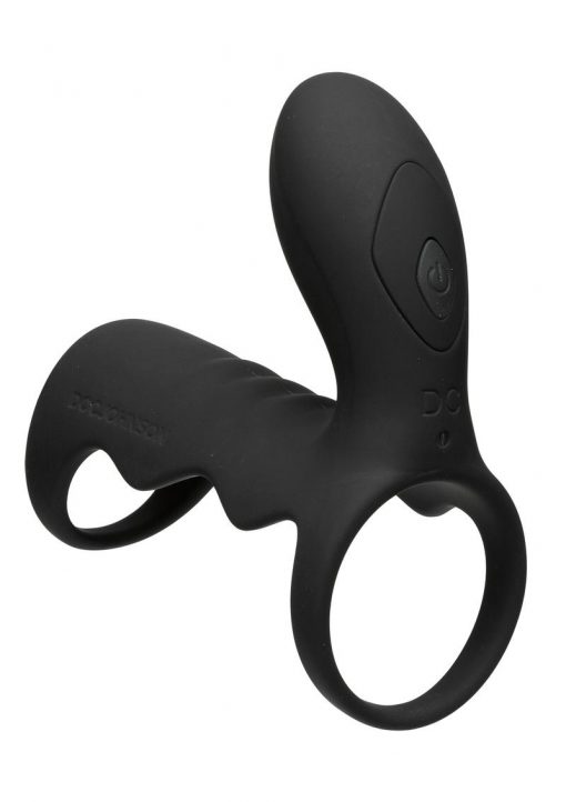 OptiMale Vibrating Cock Cage With Wireless Remote Control USB Rechargeable Silicone Vibe Black 3.5 Inches