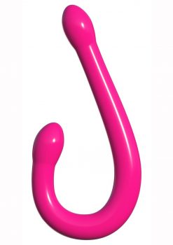 Double Whammy Pink Rubber Non Vibrating Duel Penetration