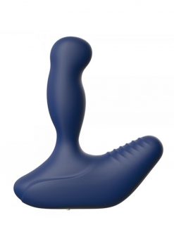 Revo Rechargeable Rotating Prostate Massager Silicone  Waterproof Blue