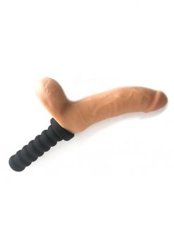Rascal Jock Adam Silicone Cock 8 Inch Dildo With Silicone Handle or Suction Cup Base Flesh
