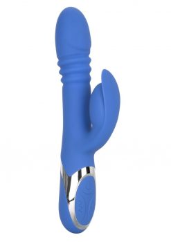 Enchanted Teaser Vibrator Thrusting Silicone Rechargeable Blue