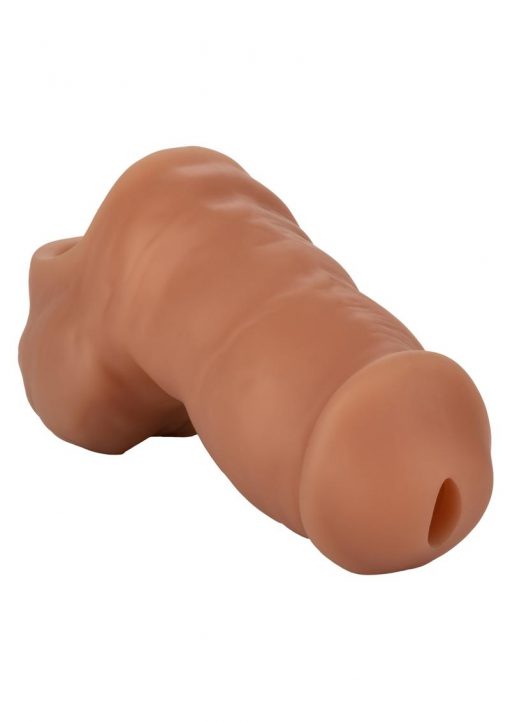 Packer Gear Ultra Soft Silicone Hollow Packer Brown