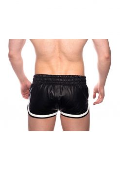 Prowler Red Leather Sport Shorts Wht Xs