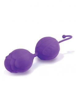 S-Kegels Silicone Textured Kegel Trainers With Internal Balls Purple
