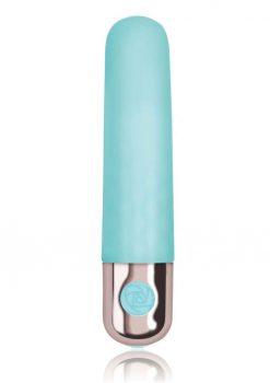 Exciter Travel Vibe Rechargeable Silicone Vibrator - Aqua