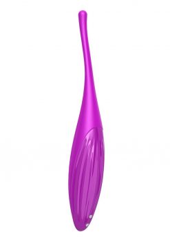 Satisfyer Twirling Joy Rechargeable Silicone Vibrating Stimulator - Purple