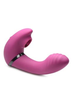 Inmi 180 Rotating Rechargeable Silicone Licking Vibrator - Pink
