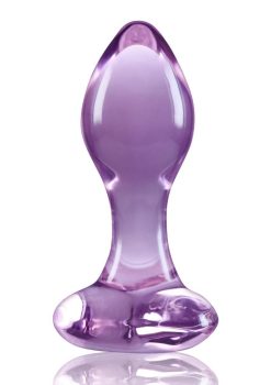 Crystal Premium Glass Heart Probe - Purple