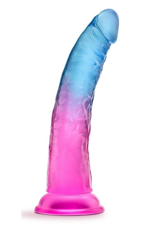 B Yours Beautiful Sky Dildo 7in Sunset - Pink/Blue