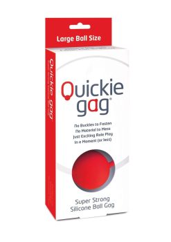Quickie Gag Silicone Ball Gag Bondage Red