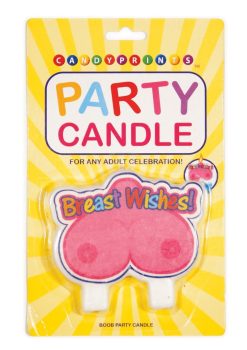 Candy Prints Breast Wishes Boob Party Candle