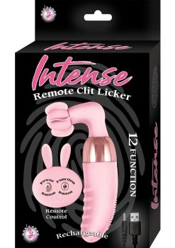 Intense Remote Control Silicone Rechargeable Clit Licker - Pink