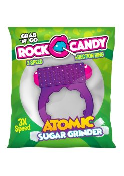Rock Candy Atomic Sugar Grinder Vibrating Cock Ring - Purple