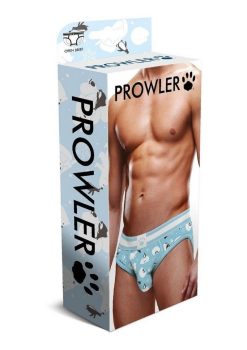Prowler Fall/Winter 2022 Winter Animals Open Brief - Large - Blue/White