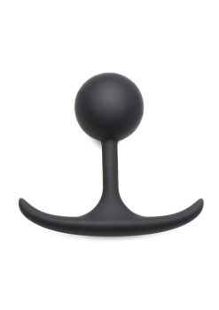 Heavy Hitters Comfort Plugs Silicone Weighted Round Plug 3.3in - Black