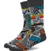 Prowler Comic Book Socks - Multicolor
