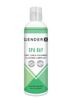 Gender x Spa Day Water Based Flavored Lubricant 4oz - Mint