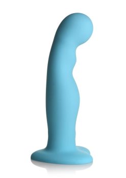 Simply Sweet 21X Vibrating Thick Rechargeable Silicone Dildo with Remote - Teal